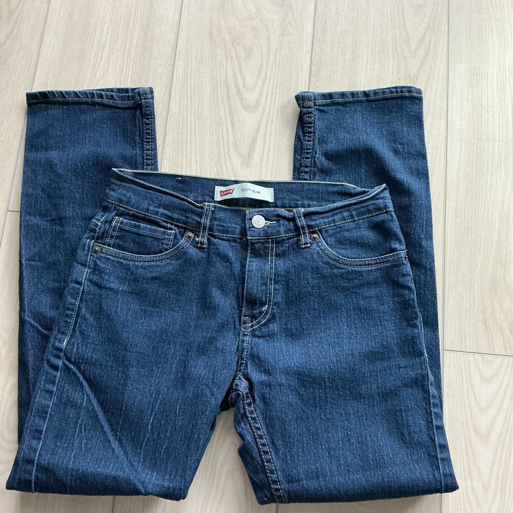 Levi's Women's Straight Leg Jeans - Dark Blue